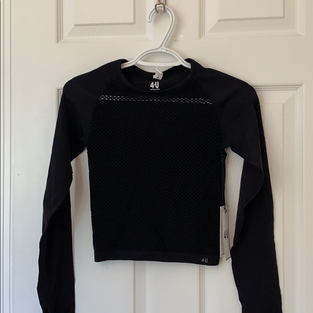 4-U Performance Long sleeve mesh crop